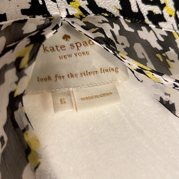 Gorgeous Kate Spade dress in black and white with yellow details - Picture 7 of 7
